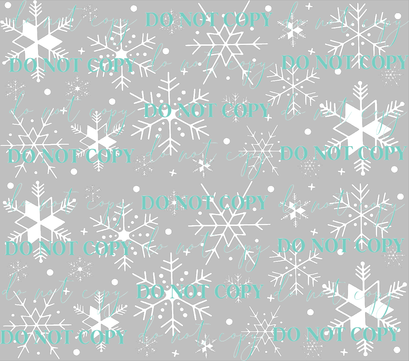 snowflakes tumbler tape template