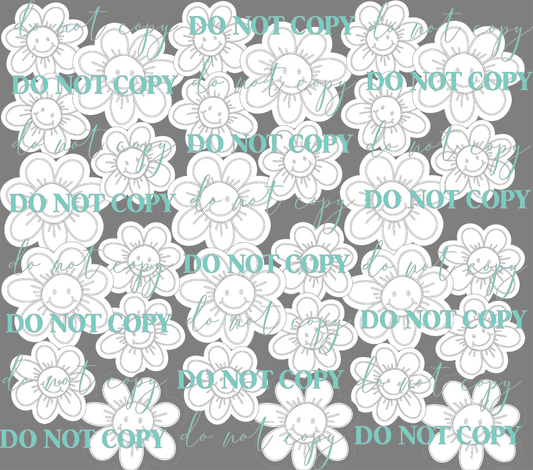 all over flowers tumbler tape file