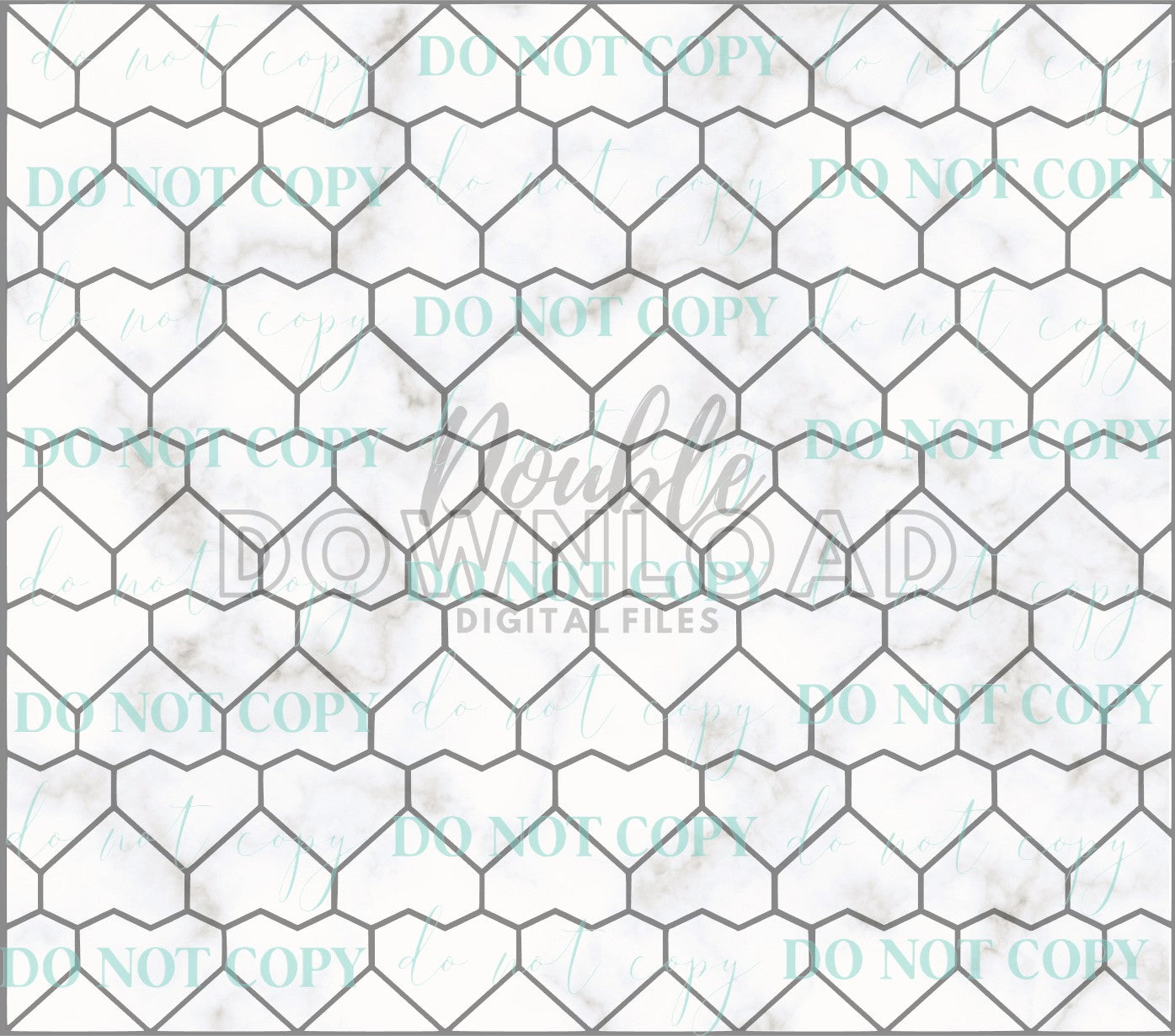 Hearts and more Hearts Tumbler Tape Template