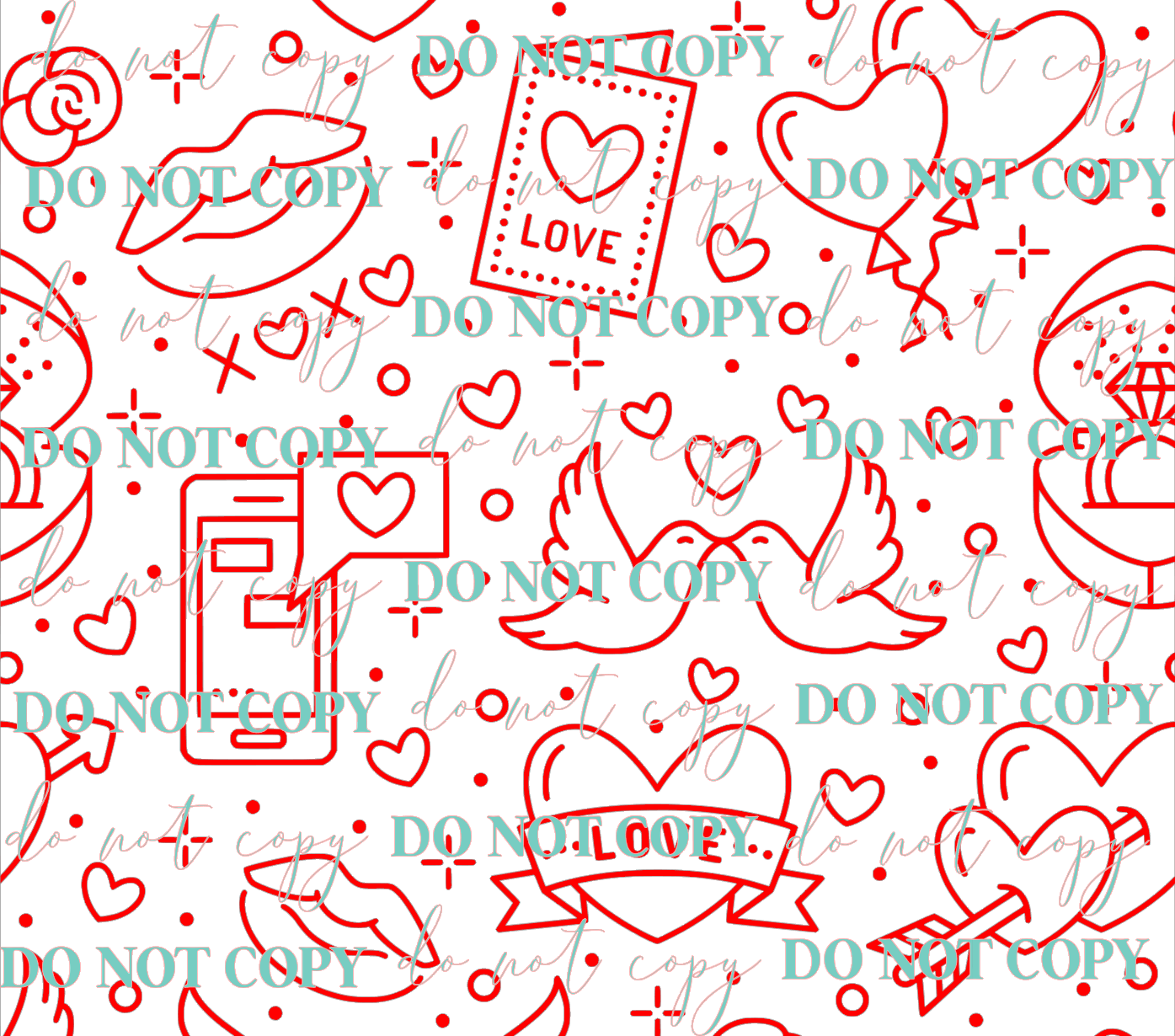 Love is all around tumbler tape  template